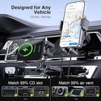 Wireless Car Charger, MOKPR 15W Fast Charging Auto Clamping CD Slot Air Vent - Image 4