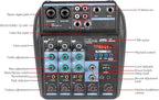 Dj Mixers 4 Channel Audio Mixer Sound Board - Image 7