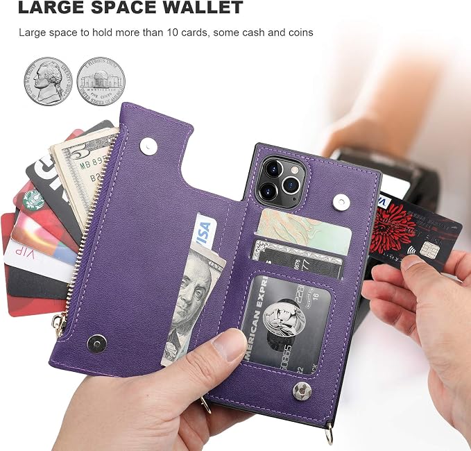 Bocasal Crossbody Wallet Case for iPhone 11 Pro - Image 4