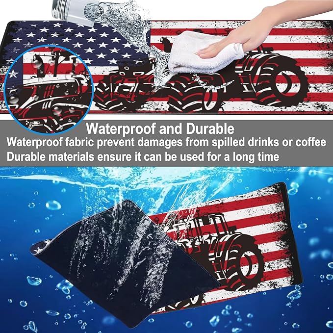 Mouse Pad, Large Vintage USA Flag - Image 4