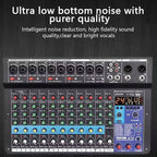 TEYUN 12 Channel Audio Mixer, Professional DJ Mixer - Image 2