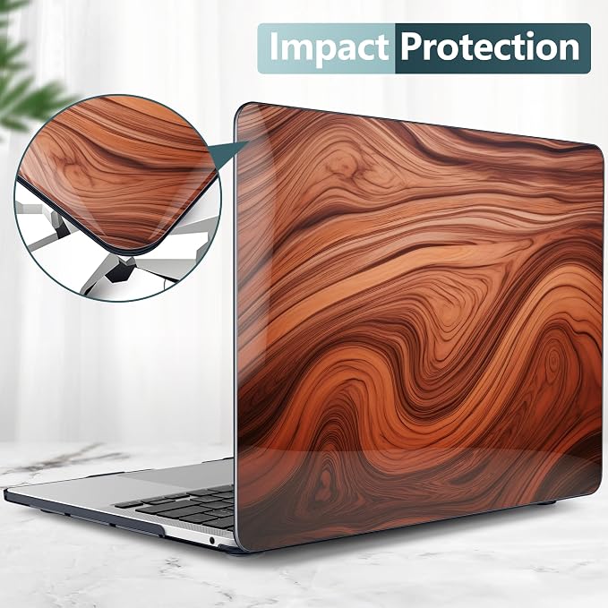 TWOLSKOO Compatible with MacBook Pro 13 inch Case 2023-2016 A2338 M2/M1 A2251 - Image 4