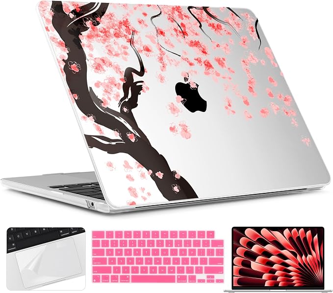 TWOLSKOO Compatible with M4 MacBook Air 15 inch Case 2025-2023 Released Model by TWOLSKOO