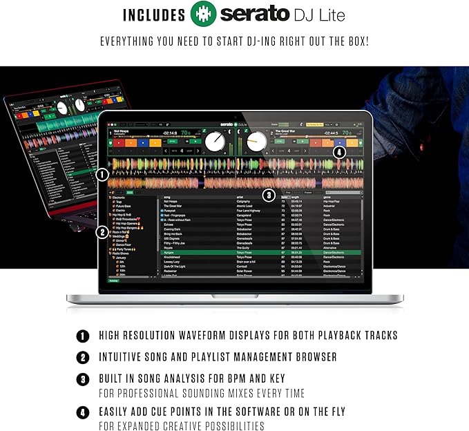 Numark Mixtrack Platinum FX Serato DJ Controller - Image 4