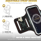 TRIBE Water Resistant Cell Phone Armband Case Running Holder - Image 4