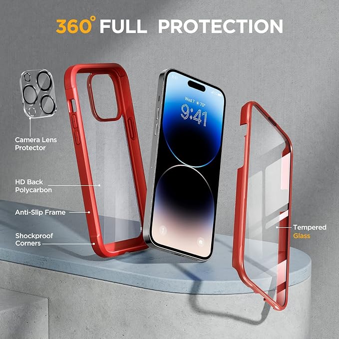 Miracase Glass Series Designed for iPhone 14 Pro Max Case 6.7 Inch, Upgrade - Image 2