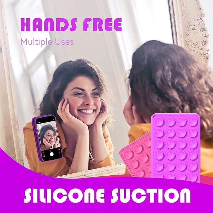 Silicone Phone Sticky Grip, Suction Phone Case Mount - Image 7