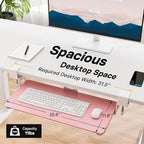 BONTEC KMT01 Under Desk Keyboard Tray, Pull-Out Keyboard & Mouse Platform - Image 4