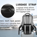 17 Inch Laptop Backpack, Business Anti Theft Slim Durable Laptops Backpack - Image 6