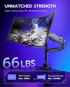 ARES WING Single Monitor Mount, Ultrawide Monitor Arm - Image 2