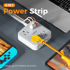 Extension Cord Flat Long Power Strip 15 FT, TESSAN Surge Protector Power Strip - Image 2