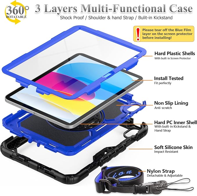 SEYMAC stock Case for iPad 11th/10th Generation 11''/10.9'' 2025/2022, - Image 5