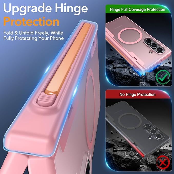Oneagle Magnetic for Samsung Galaxy Z Fold 7 Case Built in Screen Protector - Image 4