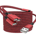 6.6FT USB Splitter 3 in 1 Out, A Male to 3 Female Extension Y Cable Support by Unknown