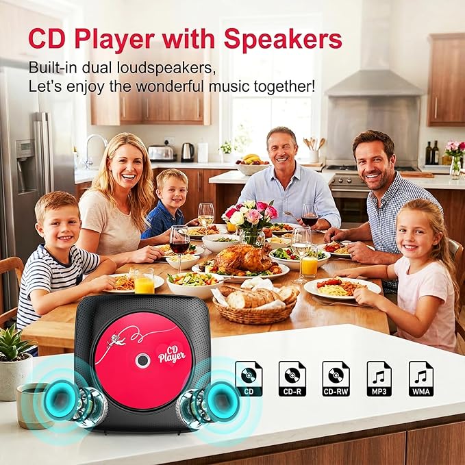 Gueray Portable CD Player Bluetooth: CD Players - Image 4