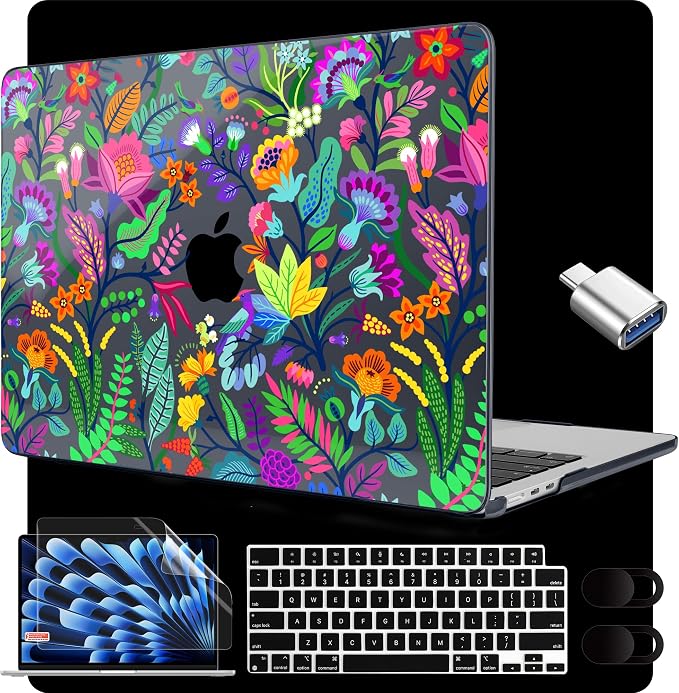 MEEgoodo for M4/M3/M2 MacBook Air 15.3 inch Case 2025 2024 2023, Case Fit Model by MEEgoodo