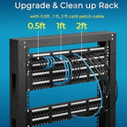 Rapink Patch Cables Cat6 1ft, Ethernet Patch Cable 10G, Cat 6 Patch Cable - Image 5