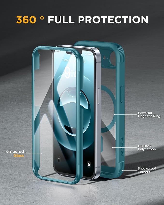 Miracase Magnetic for iPhone 16e Case Full-Body Phone - Image 3
