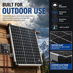 Voltset 50W Solar Panel Kit - 12V Solar Battery Charger Maintainer - IP67 - Image 3