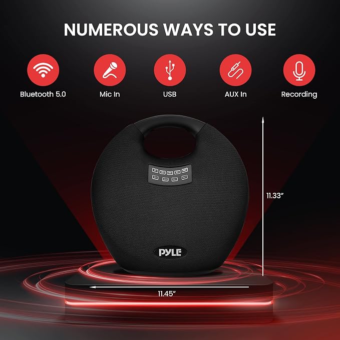 Pyle Wireless Portable Bluetooth Speaker, - Image 3