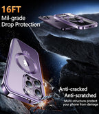Magnetic Case for iPhone 14 Pro MaxMil-Grade Shockproof Full body Anti-Spy - Image 6