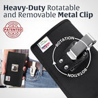 Turtleback Belt Clip for iPhone 16 Pro, 15 pro 14 Pro 13 Pro -Small- Fits - Image 4