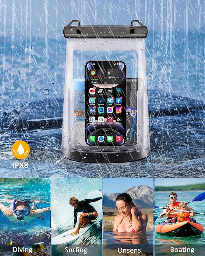 2L Waterproof Phone Pouch for iPhone 16 15 14 11 Pro Max & Galaxy S24 S21 - Image 6