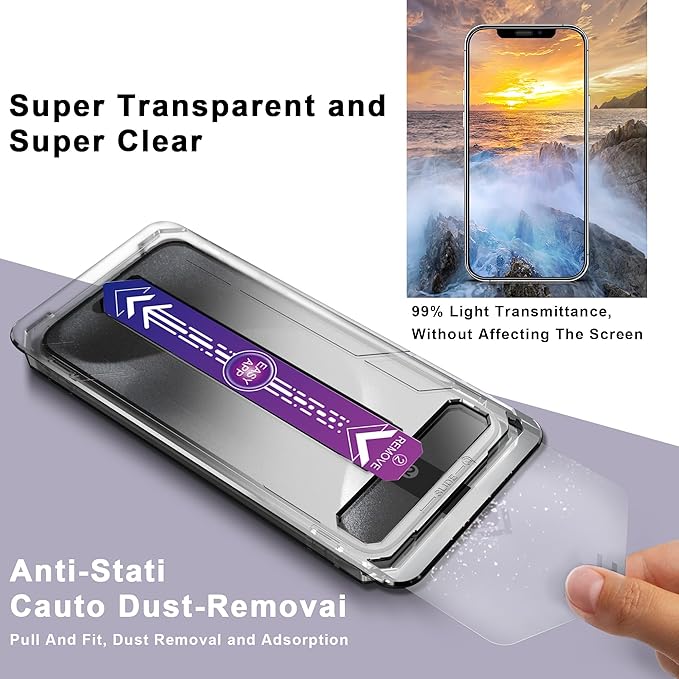9H Tempered Glass, Full Coverage, Anti-Fingerprint, Auto Dust Removal, - Image 3
