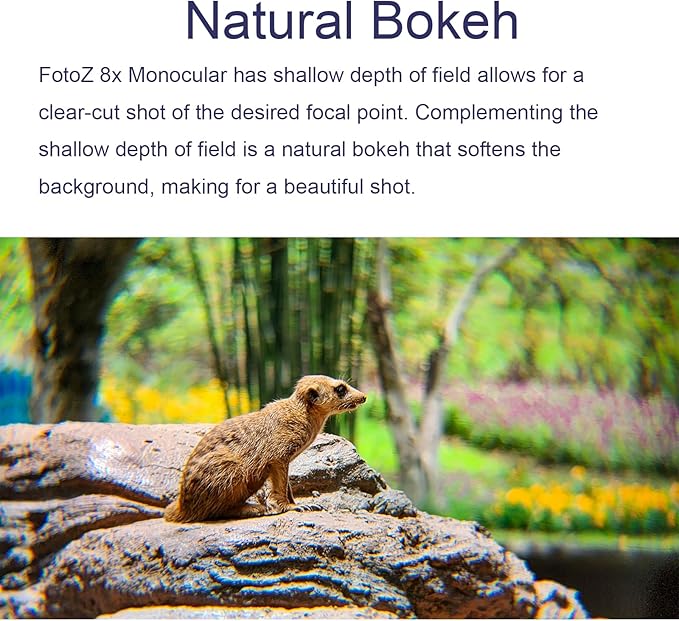 FotoZ 8X Monocular Telescope for iPhone & Android and Most Smartphone, - Image 4