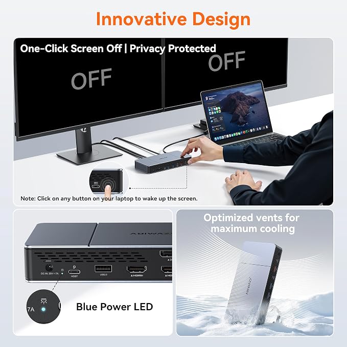 Displaylink Docking Station Triple 4K HDMI Monitors - Image 8
