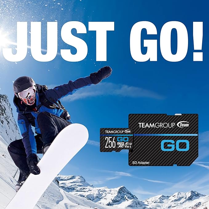 TEAMGROUP GO Card 256GB x 2 Pack Micro SDXC UHS-I U3 V30 4K - Image 2