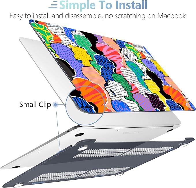 MEEgoodo for MacBook Air 13 inch Case 2021 2020 2019 2018 Released A2337 M1 - Image 4