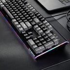 Hexgears GK735 Wired Full Size Mechanical Keyboard, Aluminum Housing Built - Image 2