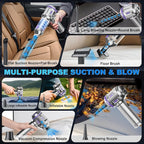 Car Vacuum Portable Cordless, 18000pa Mini Vacuum Cleaner, 4 in 1 Handheld - Image 4