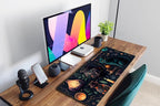 Anime Blue Cat Kawaii Cats Mouse Pad, XL Large Extended Gaming Desk Pad - Image 6