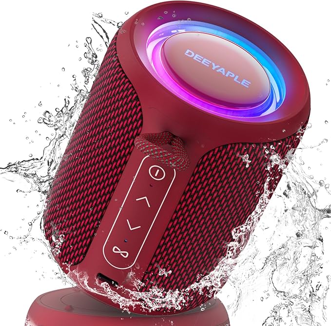 Bluetooth Speaker Wireless, IP67 Waterproof & Dustproof Portable Speaker by Deeyaple