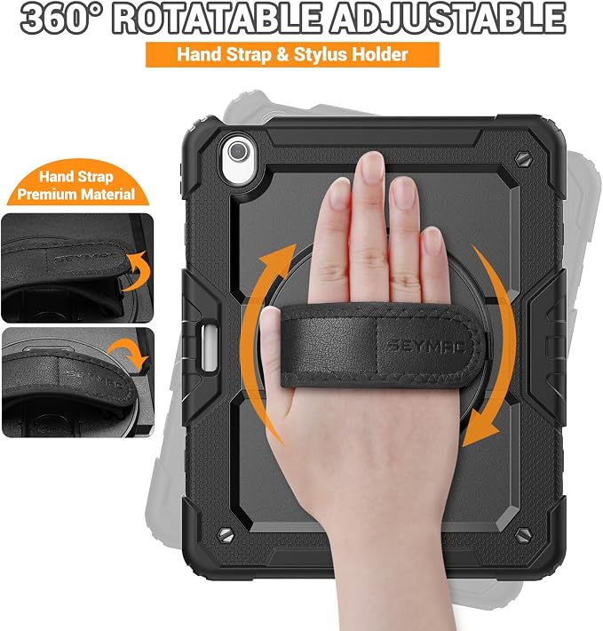 SEYMAC for iPad Air 13 Inch Case M3 2025/ M2 2024, Heavy Duty Shockproof - Image 3