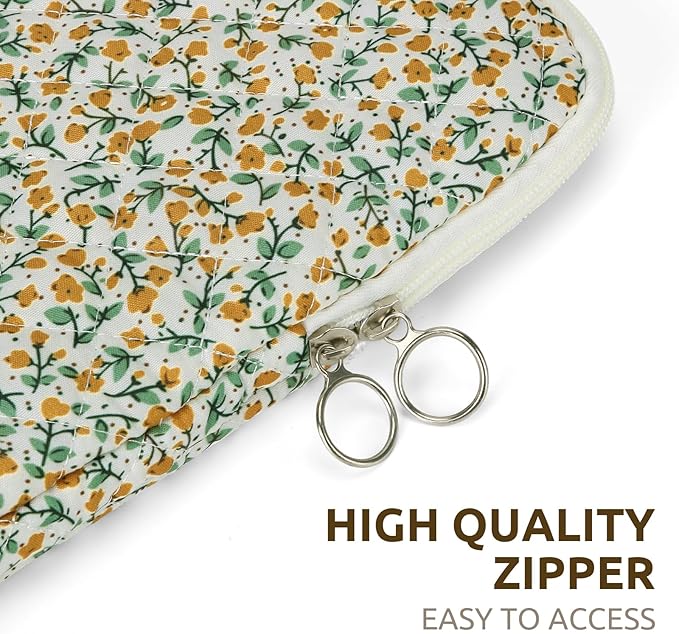 Puffy Laptop Sleeve 13-15.6 Inch Cute Quilted Laptop Protective Case Padded - Image 6