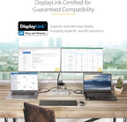 StarTech.com Dual-Laptop USB-C KVM Docking Station, Dual Monitor 4K 60Hz - Image 5