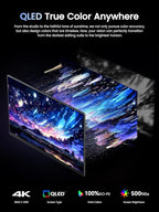 UPERFECT Portable Monitor 4K 120HZ QLED 17.3" | 0.1ms Gaming Monitor, 500 Nits - Image 4
