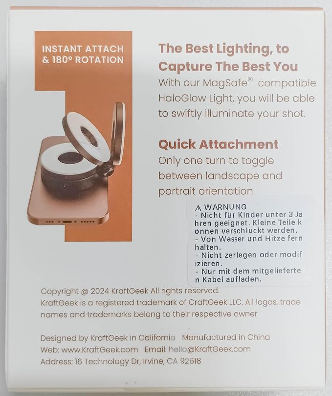 KraftGeek Magnetic Selfie Light - Image 8