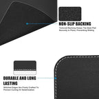 Desk Mat with Lip & Reinforced Stitched Edge|Non-Slip Waterproof PU Leather - Image 4