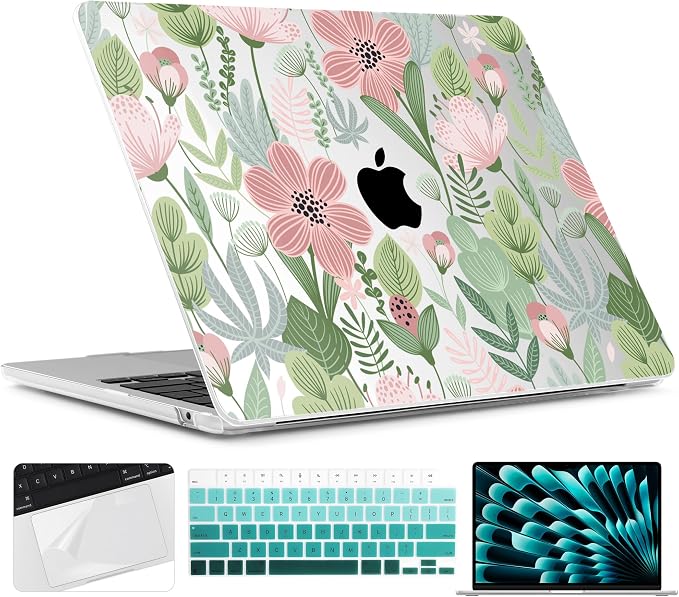 TWOLSKOO Compatible with M4 MacBook Air 15 inch Case 2025-2023 Released Model by TWOLSKOO