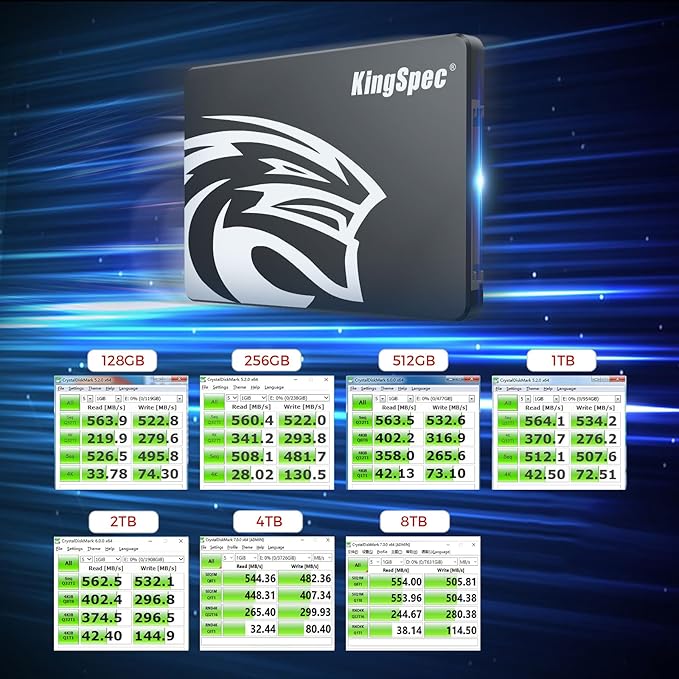 KingSpec 256GB SATA III SSD 6Gb/s, 2.5" SATA SSD - Image 3