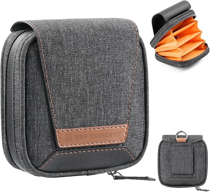 K&F CONCEPT 4 in 1 Basic Model Lens Filter Pouch Up to 95mm solar filter Pouch by KFCONCEPT