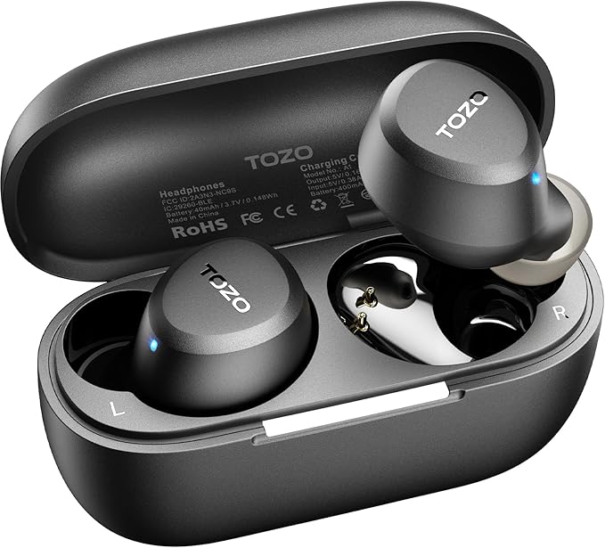 TOZO A1 Wireless Earbuds Bluetooth 5.3 Light Weight in Ear IPX5 Waterproof by TOZO