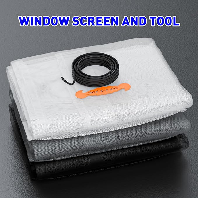 MAGZO Window Screen Replacement Mesh 48"W x 99"L - Image 4
