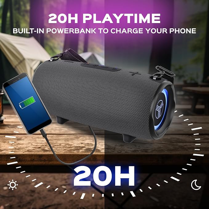 TREBLAB Ultra Loud Wireless Speaker - 60W Stereo Sound - Image 3