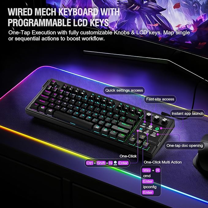 K1 Pro Macro Keyboard, Wired Only Full-Key Programmable On-Board Keypad - Image 2
