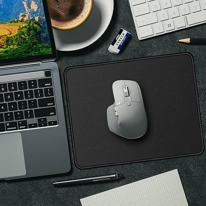 Mouse Pads, Office and Gaming, Stitched Edges, Rubber Anti Slip Base Mouse pad - Image 4